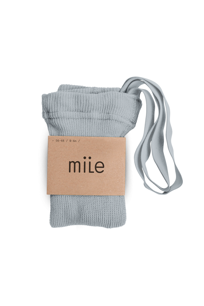 Mile Tights with Braces Light Grey