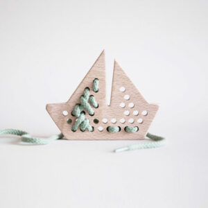 Aleta Kids Wooden Lacing Boat