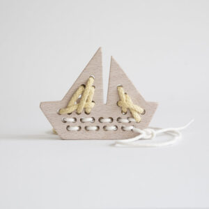 Aleta Kids Wooden Lacing Boat