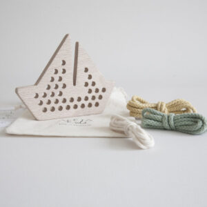 Aleta Kids Wooden Lacing Boat