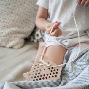 Aleta Kids Wooden Lacing Boat
