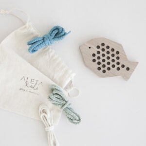 Aleta Kids Wooden Lacing Fish