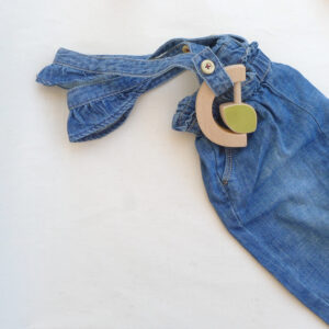 The Wandering Workshop Teether & Rattle Leaf