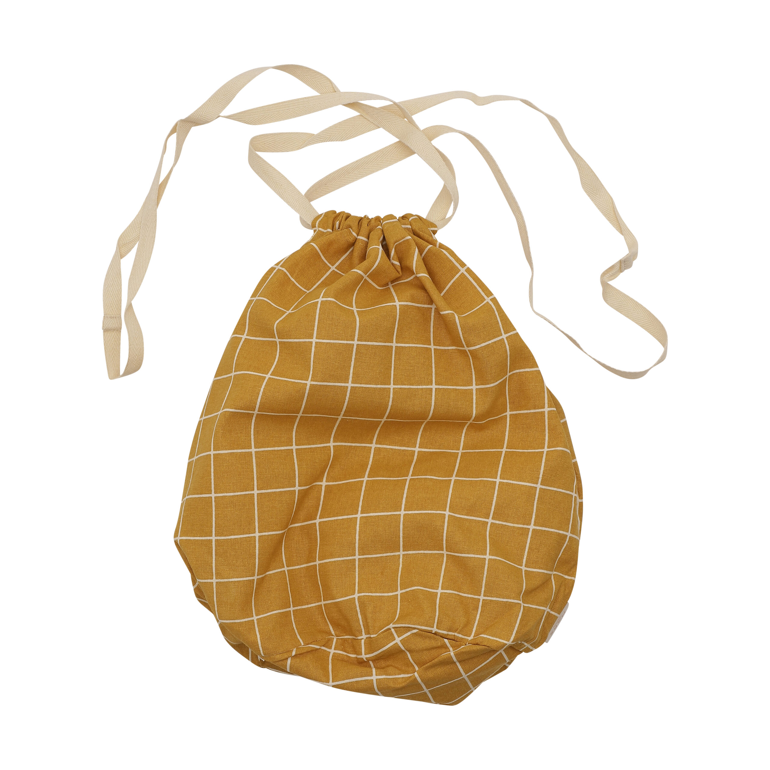 Haps Nordic Multibag Big - Mustard Grid