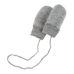 Engel Organic Wool Mittens Grey
