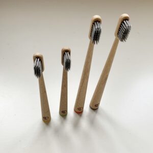 The Eco District Bamboo Toothbrushes 4-pcs Family Pack