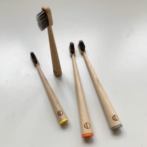 The Eco District Bamboo Toothbrushes 4-pcs Family Pack