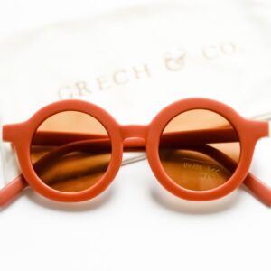Grech & Co Grip Sustainable Kids Sunglasses Rust