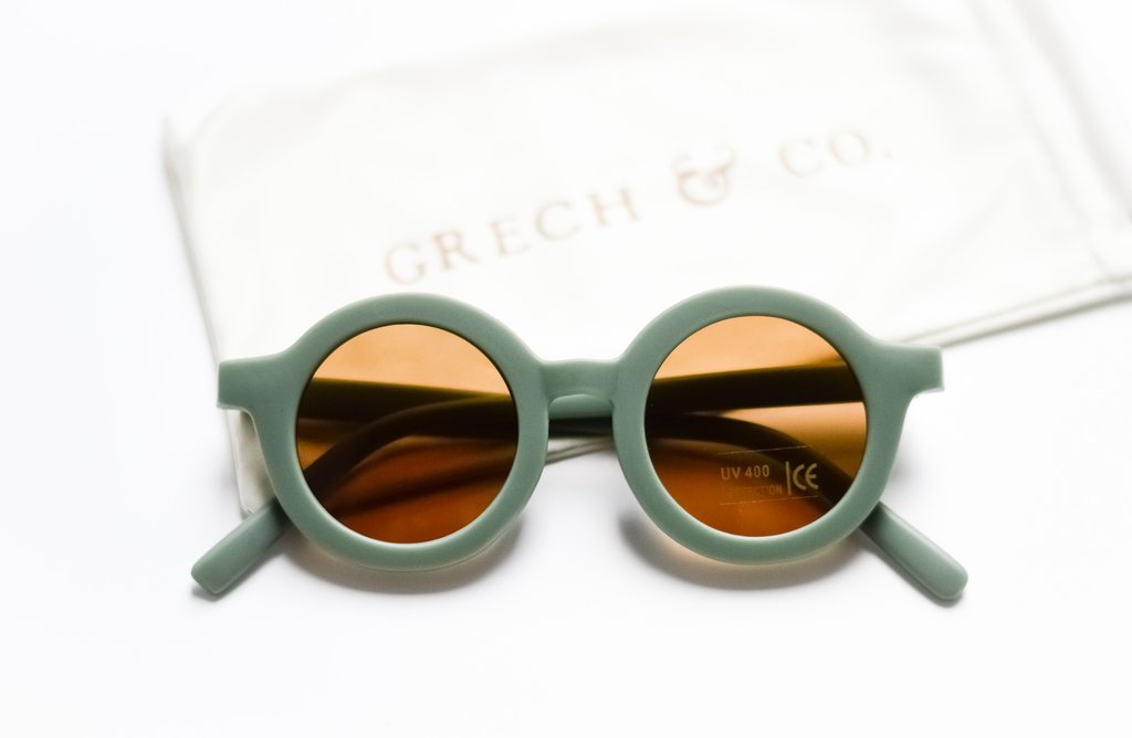 Grech & Co Grip Sustainable Kids Sunglasses Fern