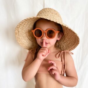 Grech & Co Grip Sustainable Kids Sunglasses Rust