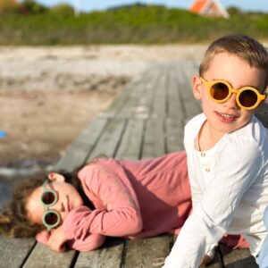 Grech & Co Grip Sustainable Kids Sunglasses Golden