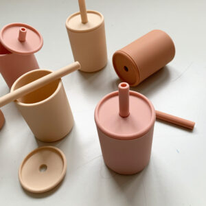 The Future Artist Straw Cup with Lid Wheat