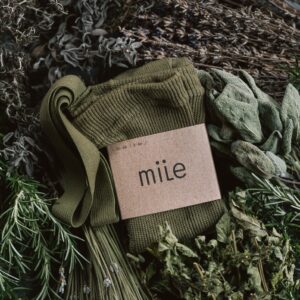 Mile Tights with Braces Herbal Green