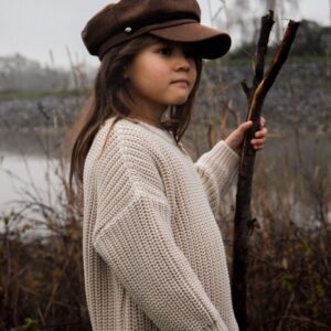 Yuki Chunky Knit Sweater Moon