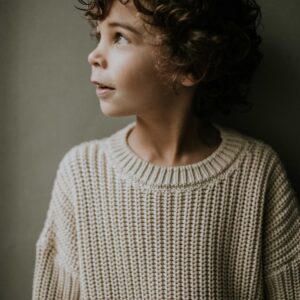 Yuki Chunky Knit Sweater Moon