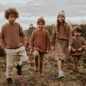 Yuki Chunky Knit Sweater Brick