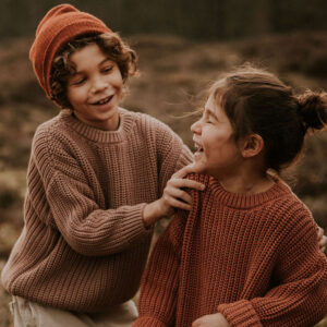 Yuki Chunky Knit Sweater Brick