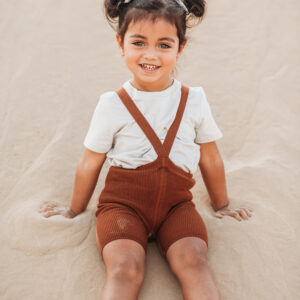 Silly Silas Shorty Tights with Braces Cinnamon