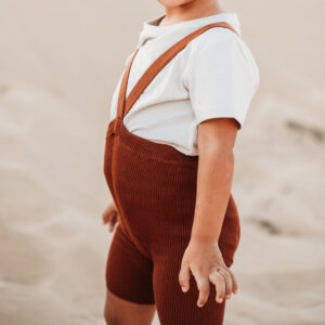Silly Silas Shorty Tights with Braces Cinnamon