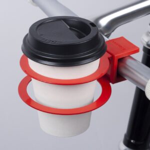 Bookman Coffee Cup Holder for Bike Red