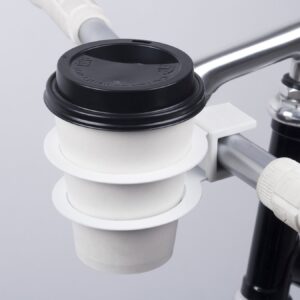 Bookman Coffee Cup Holder for Bike White