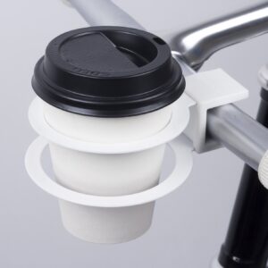 Bookman Coffee Cup Holder for Bike White