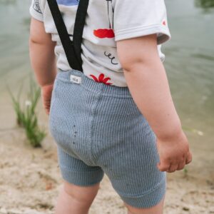 Mile Tights with Braces Shorts Grey