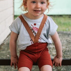 Mile Tights with Braces Shorts Lavastone