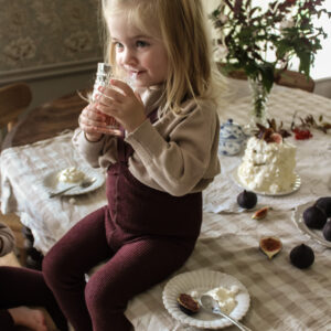 Silly Silas Footless Tights with Braces Fig Blend