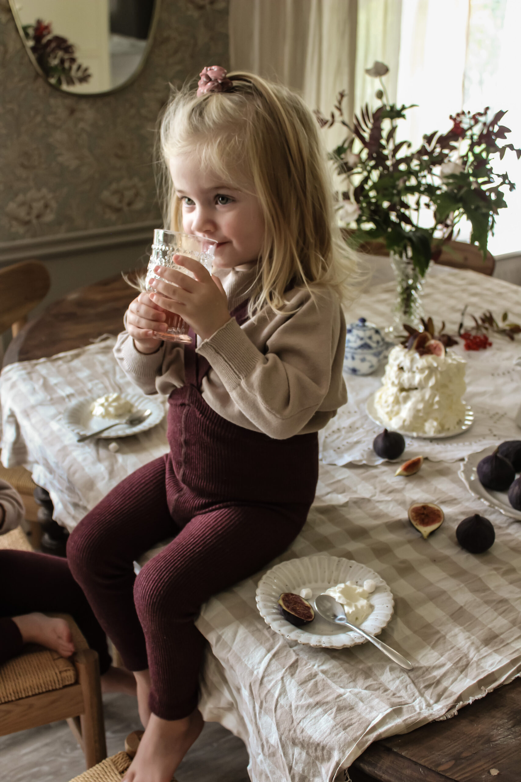 Silly Silas Footless Tights with Braces Fig Blend - Image 4