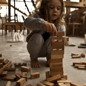 Wooden Story Natural Blocks in Tray 30 pcs