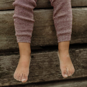 Silly Silas Footless Tights with Braces Vanilla Fig
