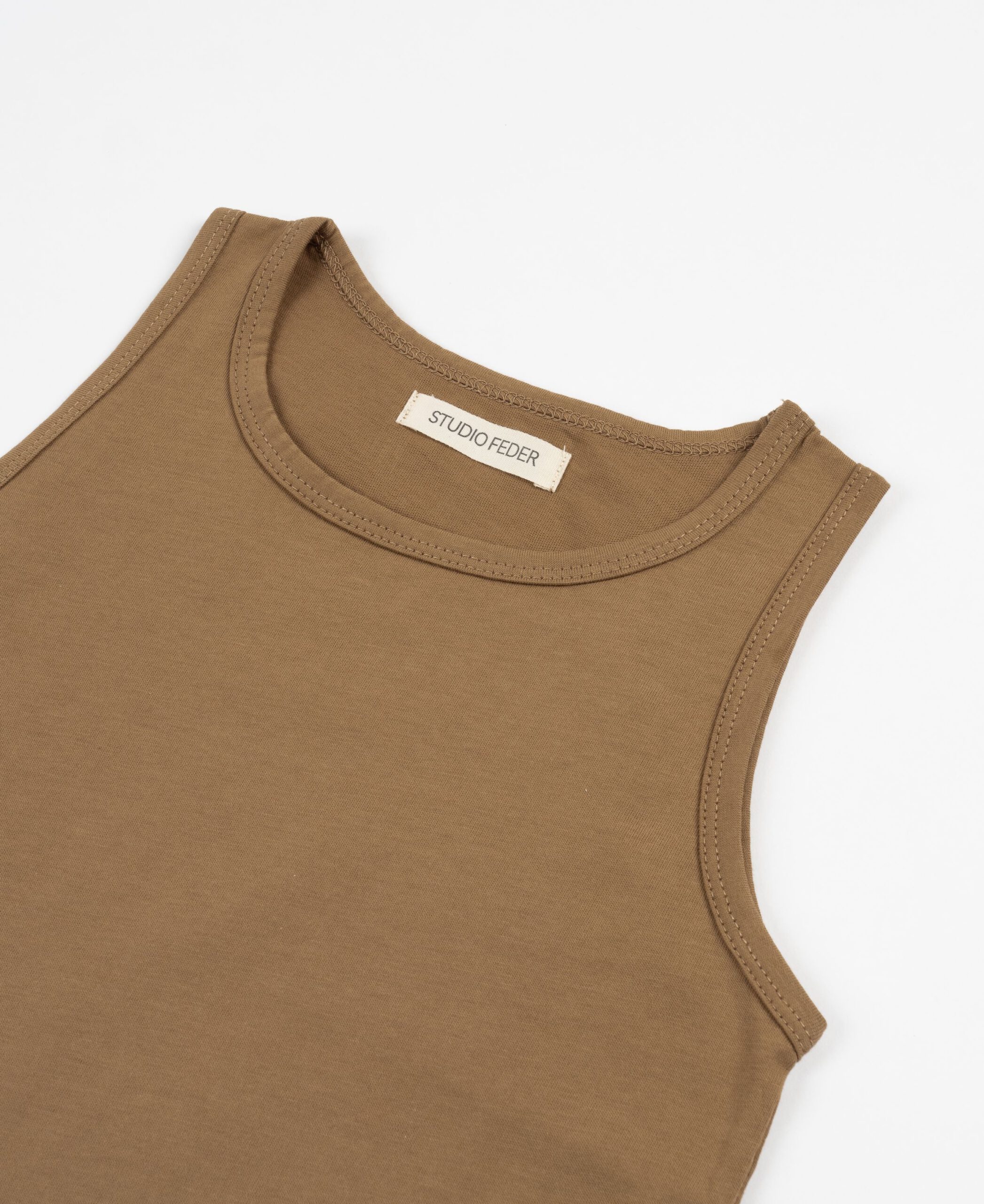 Studio Feder Organic Tanktop Camel - Image 2