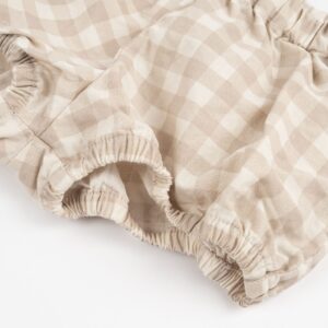 Studio Feder Organic Bloomer Gingham Oat