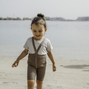 Silly Silas Shorty Tights with Braces Cocoa Blend