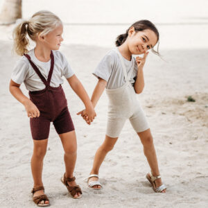 Silly Silas Shorty Tights with Braces Fig Blend