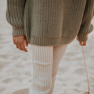 Yuki Chunky Knitted Legging Moon