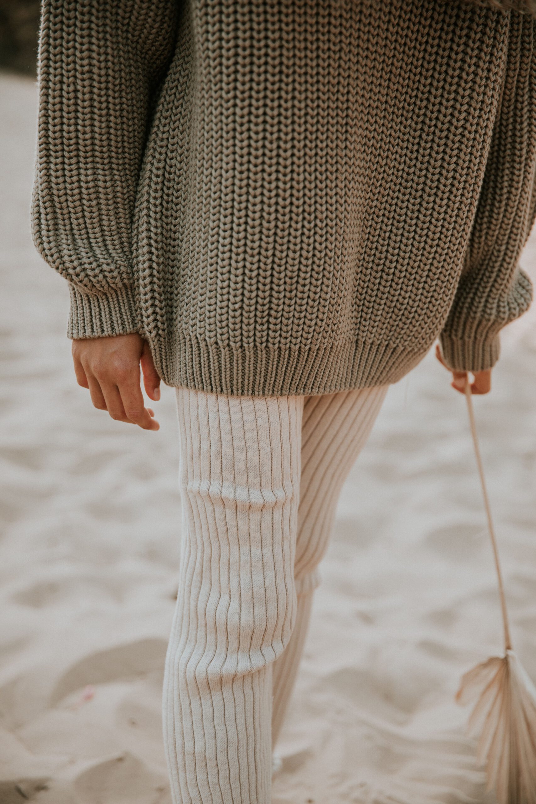 Yuki Chunky Knitted Legging Moon - Image 3