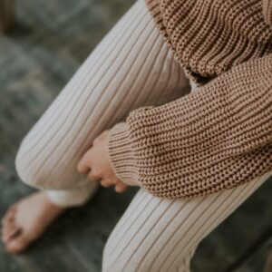 Yuki Chunky Knitted Legging Moon