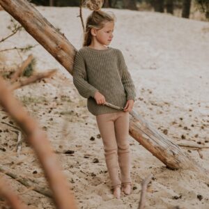 Yuki Chunky Knitted Legging Toffee