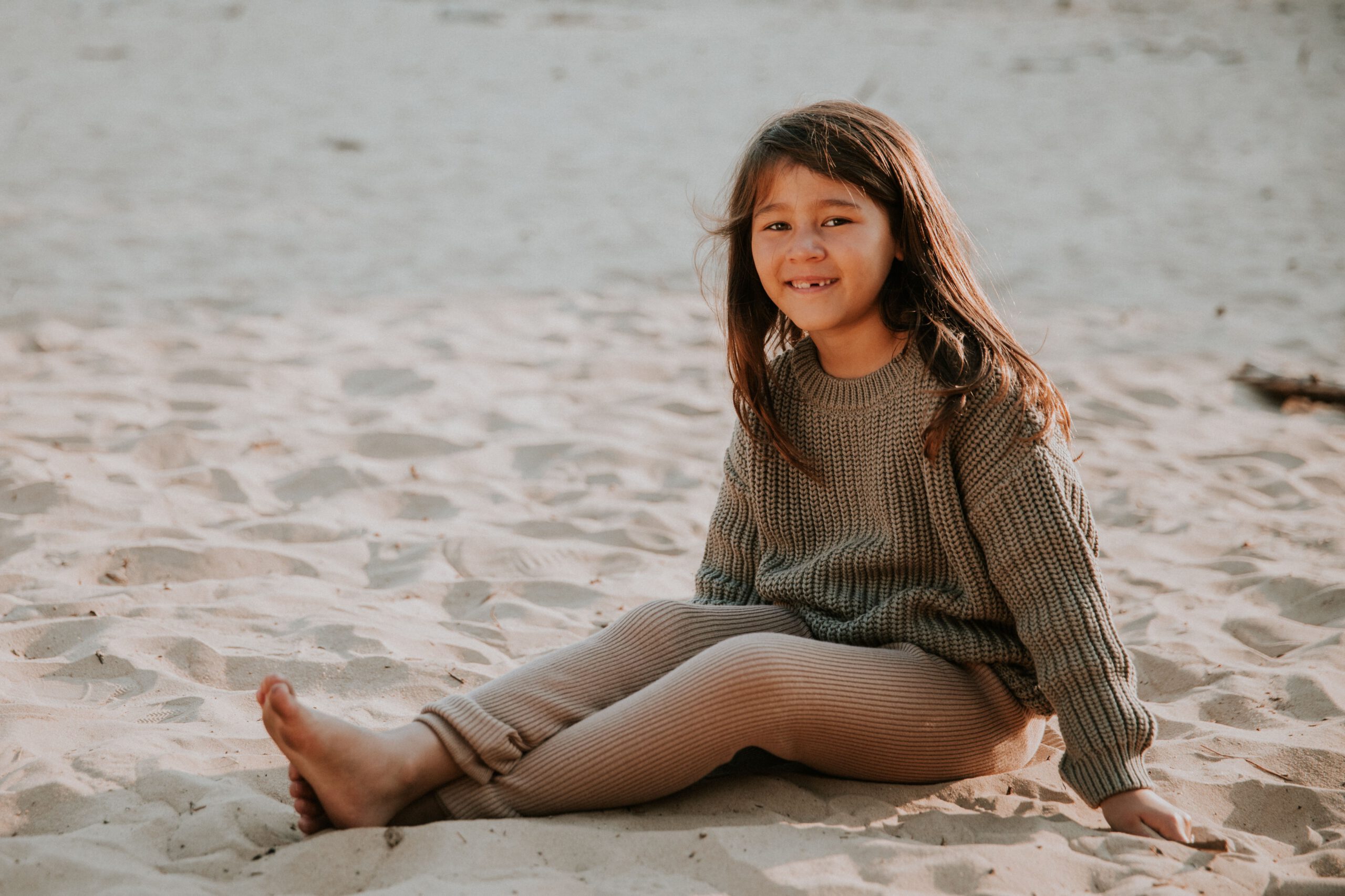 Yuki Chunky Knitted Legging Toffee - Image 4