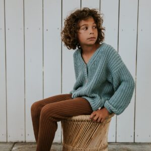 Yuki Chunky Knitted Legging Walnut