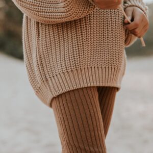 Yuki Chunky Knitted Legging Walnut