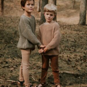 Yuki Chunky Knitted Legging Walnut