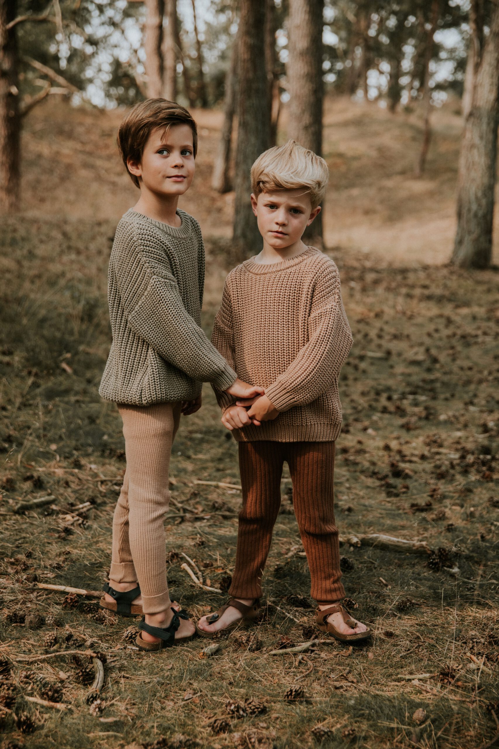Yuki Chunky Knitted Legging Walnut - Image 4