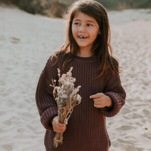 Yuki Chunky Knit Sweater Fig