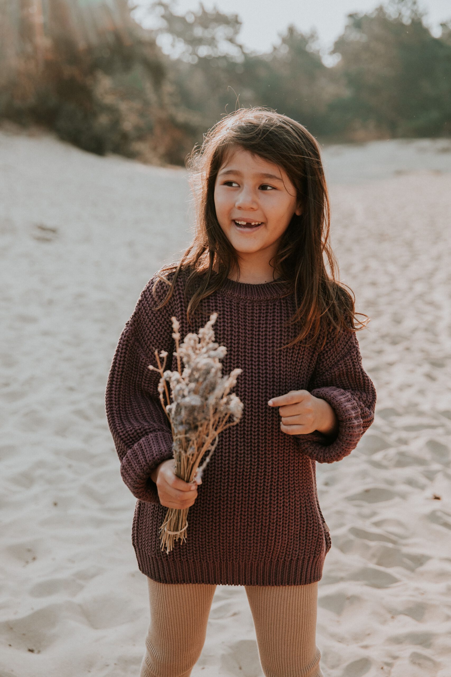 Yuki Chunky Knit Sweater Fig