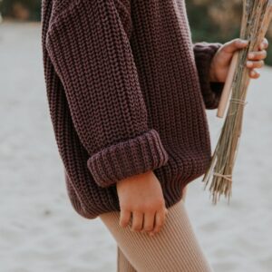 Yuki Chunky Knit Sweater Fig