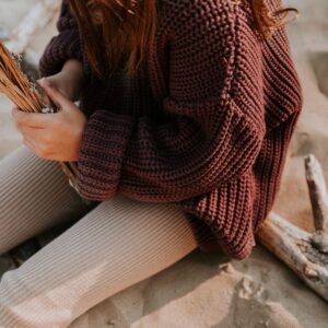 Yuki Chunky Knit Sweater Fig
