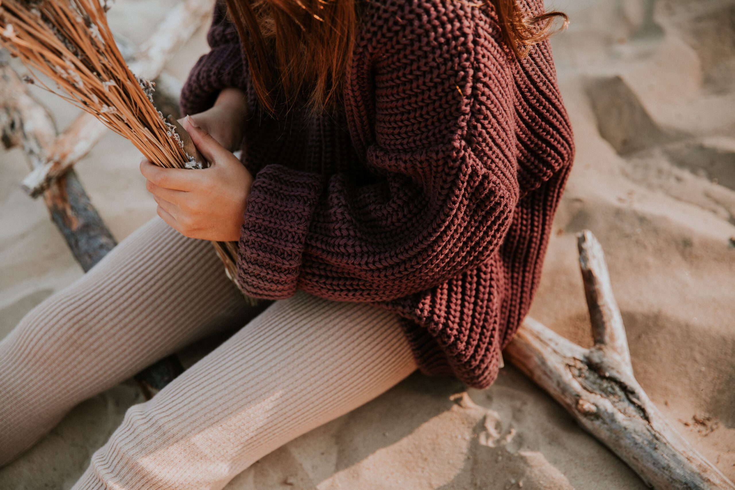 Yuki Chunky Knit Sweater Fig - Image 5